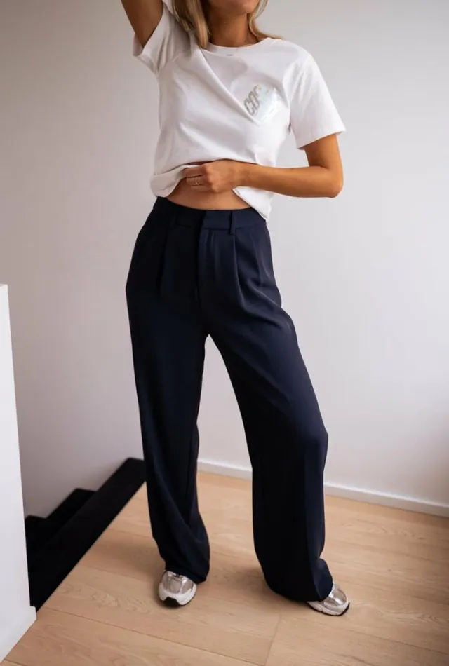 Women039s Clothing Pants and Jeans Easy Clothes Navy Blue Victor Pants Navy Blue