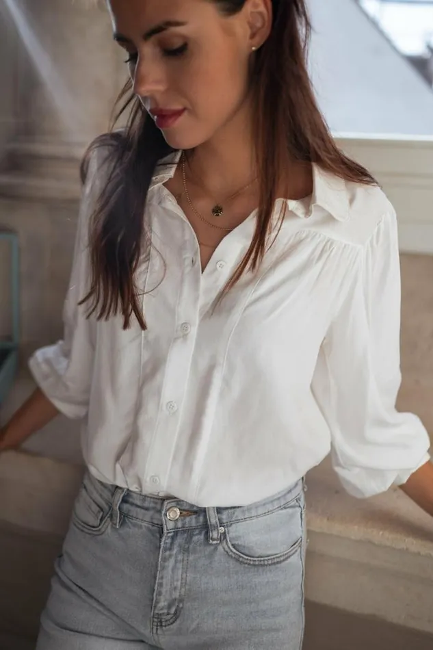 Women039s Clothing Shirts Easy Clothes White Apolline Shirt