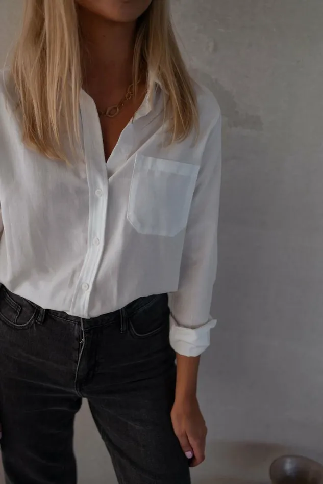 Women039s Clothing Shirts Easy Clothes White Kloe Shirt White Women039s Clothing Shirts Easy Clothes White Kloe Shirt White