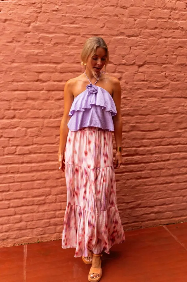 Women039s Clothing Skirts Easy Clothes Pink Patterned Esteban Skirt Women039s Clothing Skirts Easy Clothes Pink Patterned Esteban Skirt