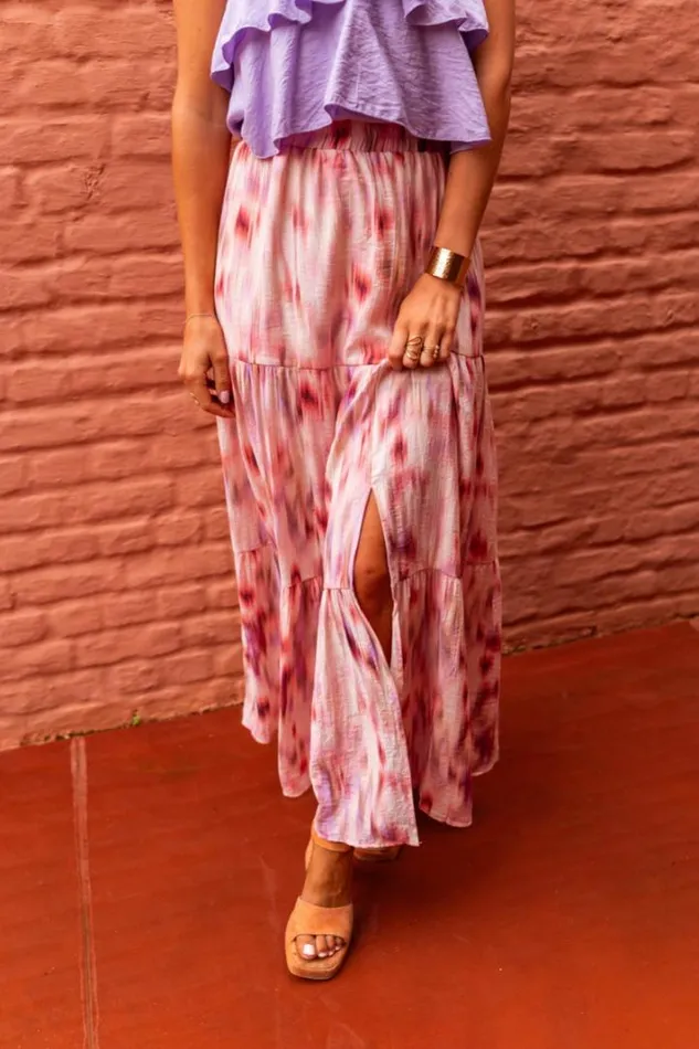 Women039s Clothing Skirts Easy Clothes Pink Patterned Esteban Skirt Women039s Clothing Skirts Easy Clothes Pink Patterned Esteban Skirt