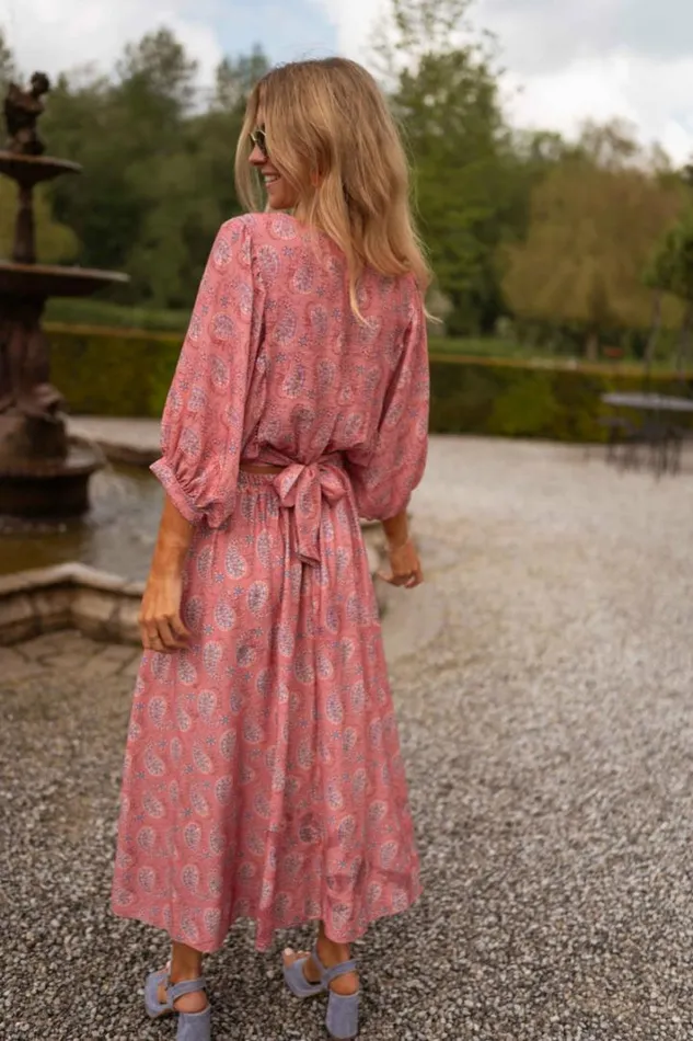 Women039s Clothing Skirts Easy Clothes Pink Patterned Larou Skirt Women039s Clothing Skirts Easy Clothes Pink Patterned Larou Skirt