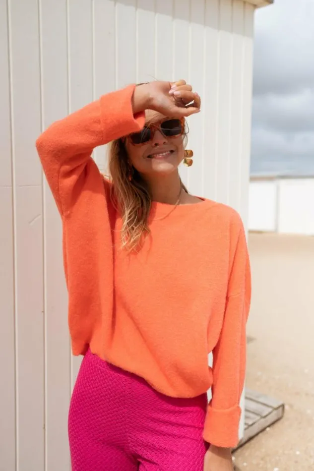 Women039s Clothing Sweaters Easy Clothes Orange Jena Sweater Orange Women039s Clothing Sweaters Easy Clothes Orange Jena Sweater Orange