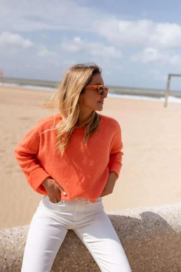 Women039s Clothing Sweaters Easy Clothes Orange Jena Sweater Orange Women039s Clothing Sweaters Easy Clothes Orange Jena Sweater Orange