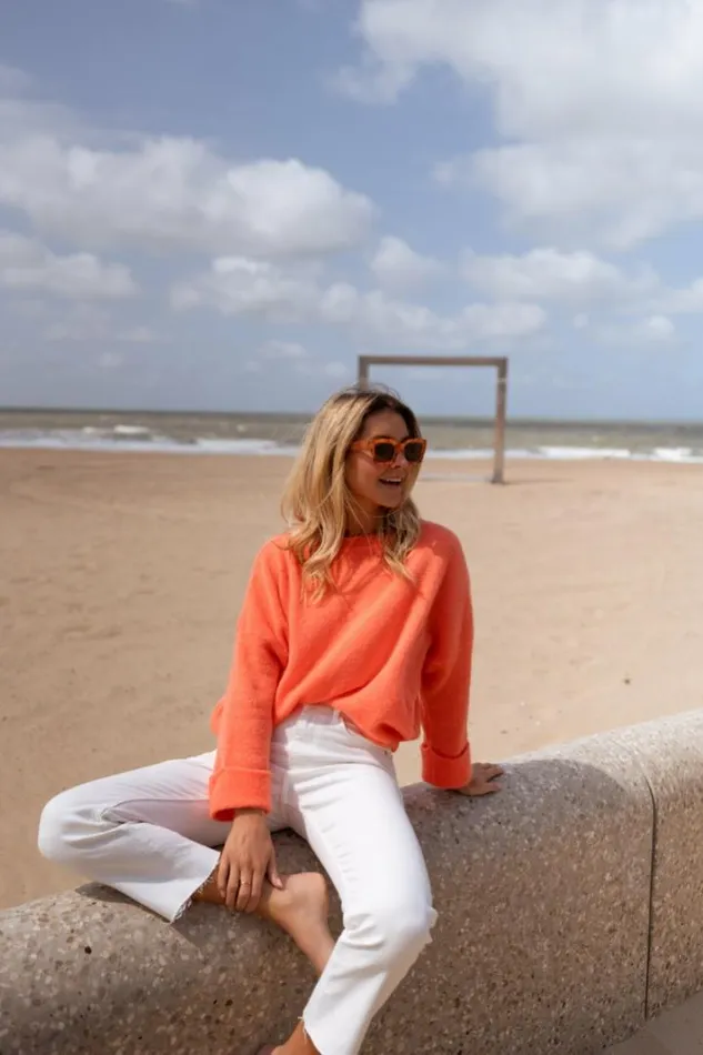 Women039s Clothing Sweaters Easy Clothes Orange Jena Sweater Orange Women039s Clothing Sweaters Easy Clothes Orange Jena Sweater Orange