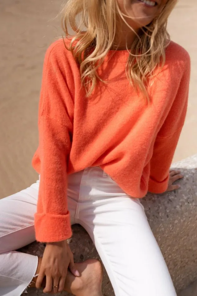 Women039s Clothing Sweaters Easy Clothes Orange Jena Sweater Orange Women039s Clothing Sweaters Easy Clothes Orange Jena Sweater Orange
