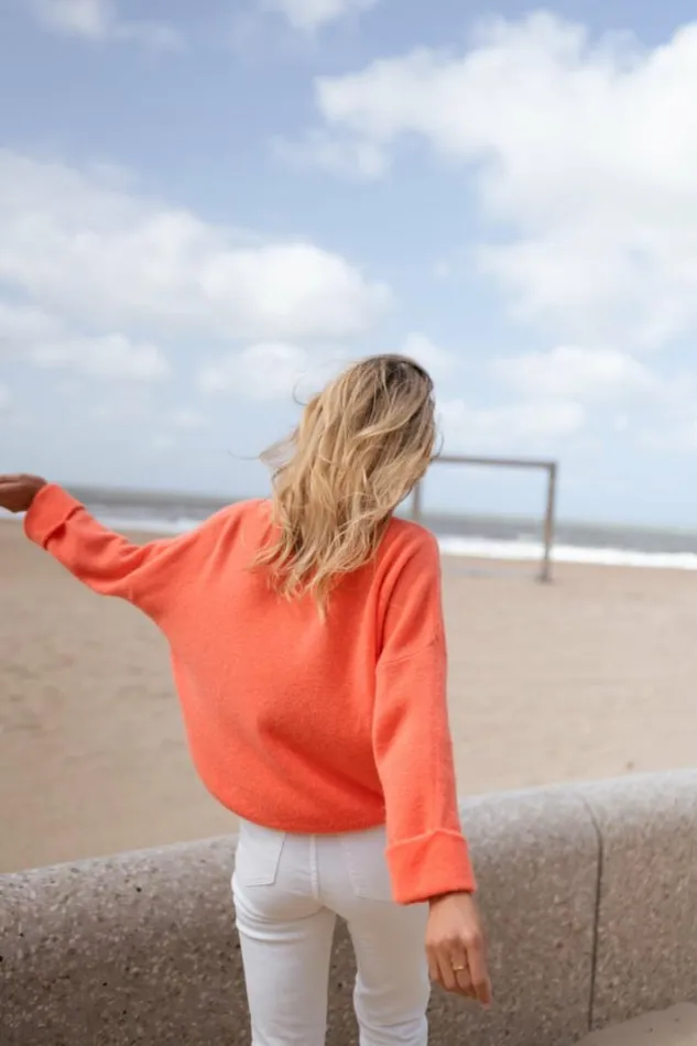Women039s Clothing Sweaters Easy Clothes Orange Jena Sweater Orange Women039s Clothing Sweaters Easy Clothes Orange Jena Sweater Orange