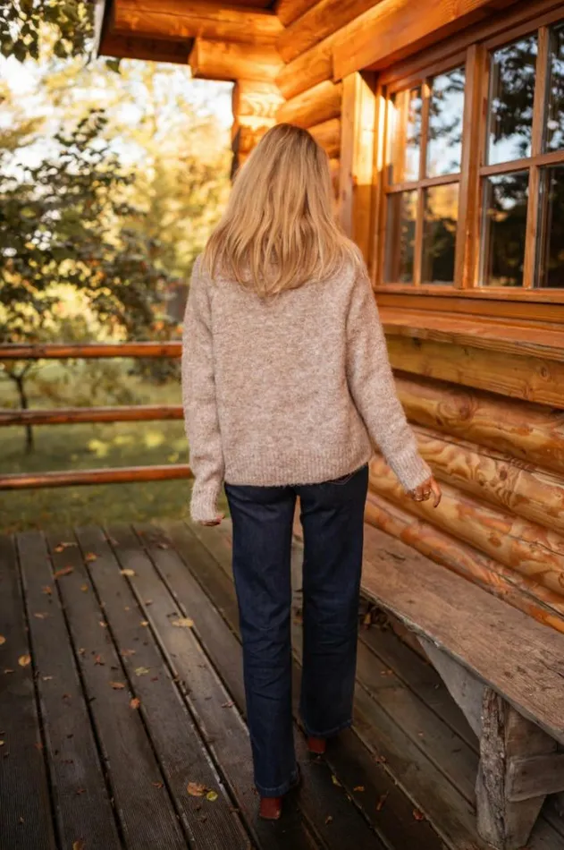 Women039s Clothing Sweaters Easy Clothes Taupe Melan Sweater Taupe
