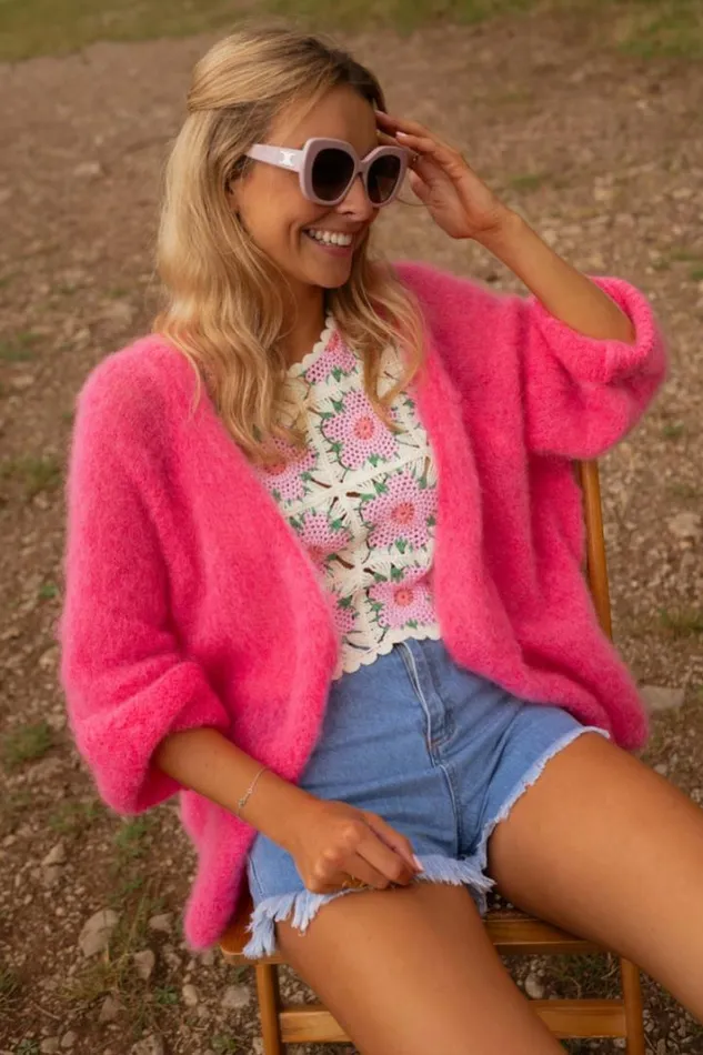 Women039s Clothing Tops Easy Clothes Ecru And Pink Alisha Top Women039s Clothing Tops Easy Clothes Ecru And Pink Alisha Top