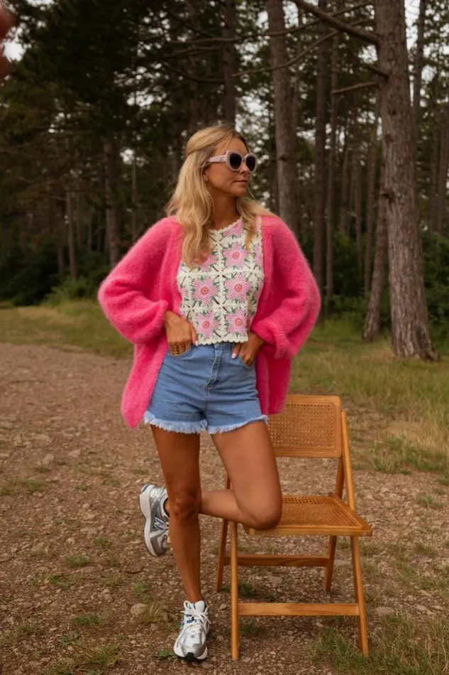 Women039s Clothing Tops Easy Clothes Ecru And Pink Alisha Top Women039s Clothing Tops Easy Clothes Ecru And Pink Alisha Top