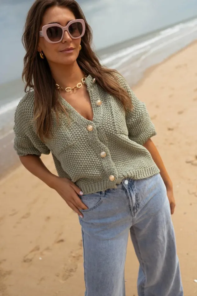 Women039s Clothing Tops Easy Clothes Khaki Samia Cardigan Women039s Clothing Tops Easy Clothes Khaki Samia Cardigan