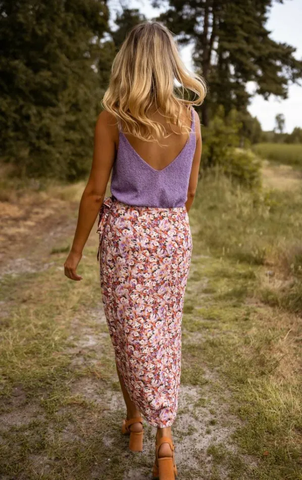 Women039s Clothing Tops Easy Clothes Purple Neda Wool Effect Top Purple
