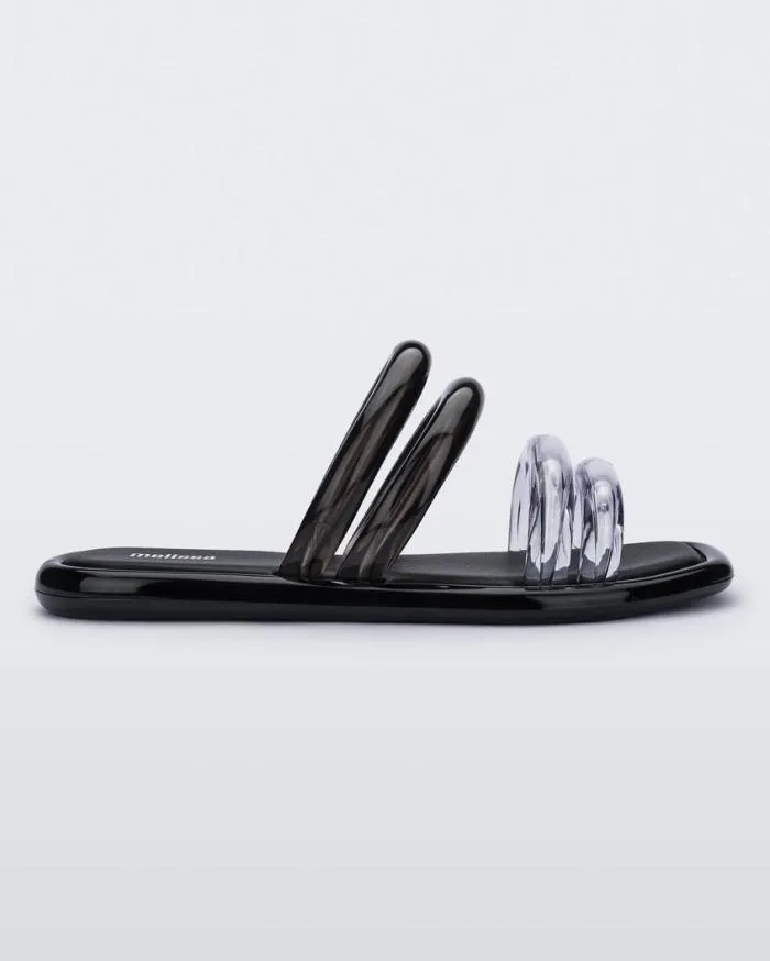 Women Airbubble Slide Blackclear Melissa Slides