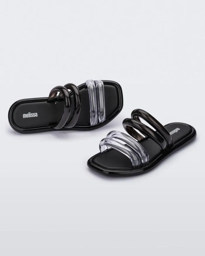 Women Airbubble Slide Blackclear Melissa Slides