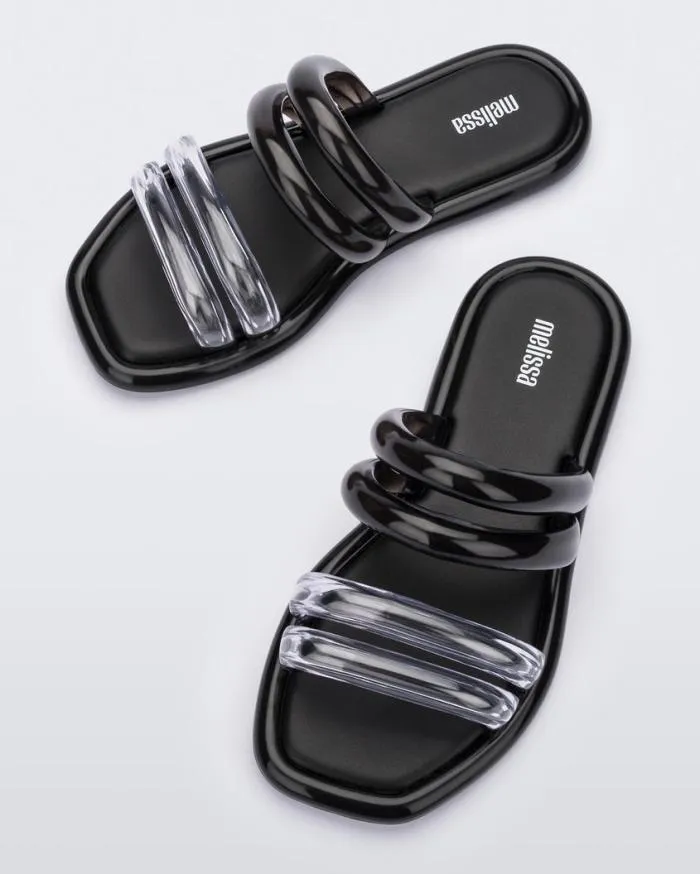 Women Airbubble Slide Blackclear Melissa Slides