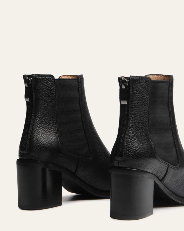 Women Allure mid ankle boots black leather MID ANKLE BOOTS jomercer