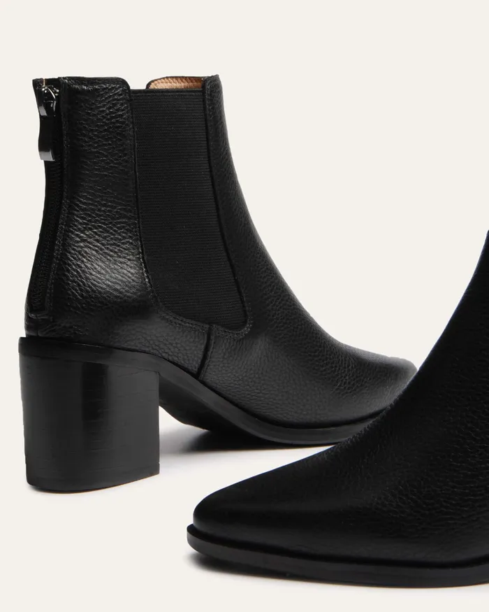 Women Allure mid ankle boots black leather MID ANKLE BOOTS jomercer
