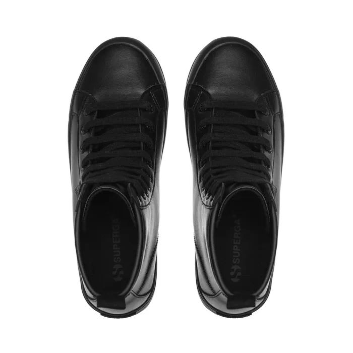Women Ankle Boots Woman 2643 ALPINA VEGAN MATERIAL Laced TOTAL BLACK Superga Ankle Boots