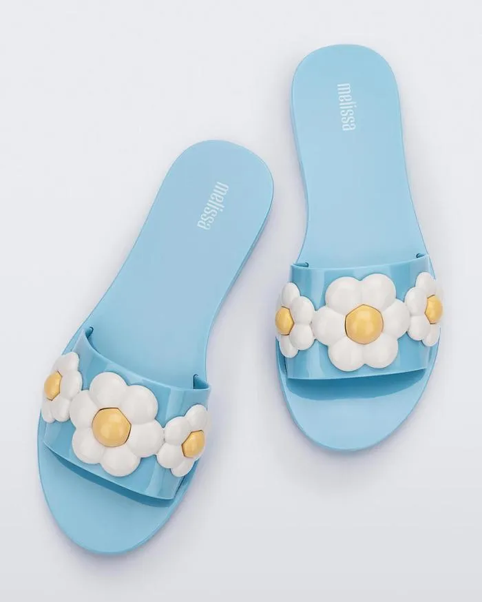 Women Babe Spring Bluewhite Melissa Slides