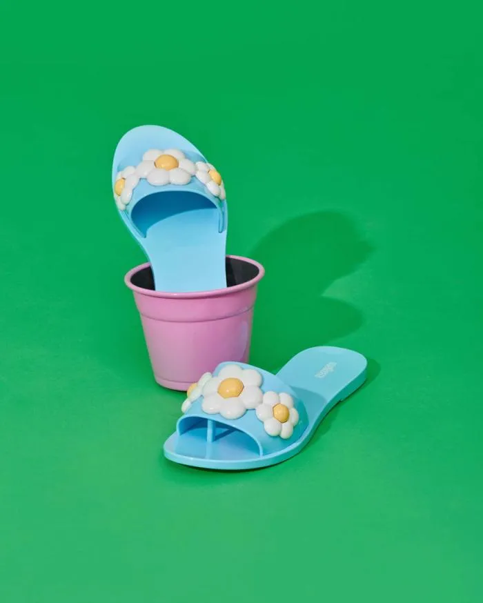 Women Babe Spring Bluewhite Melissa Slides