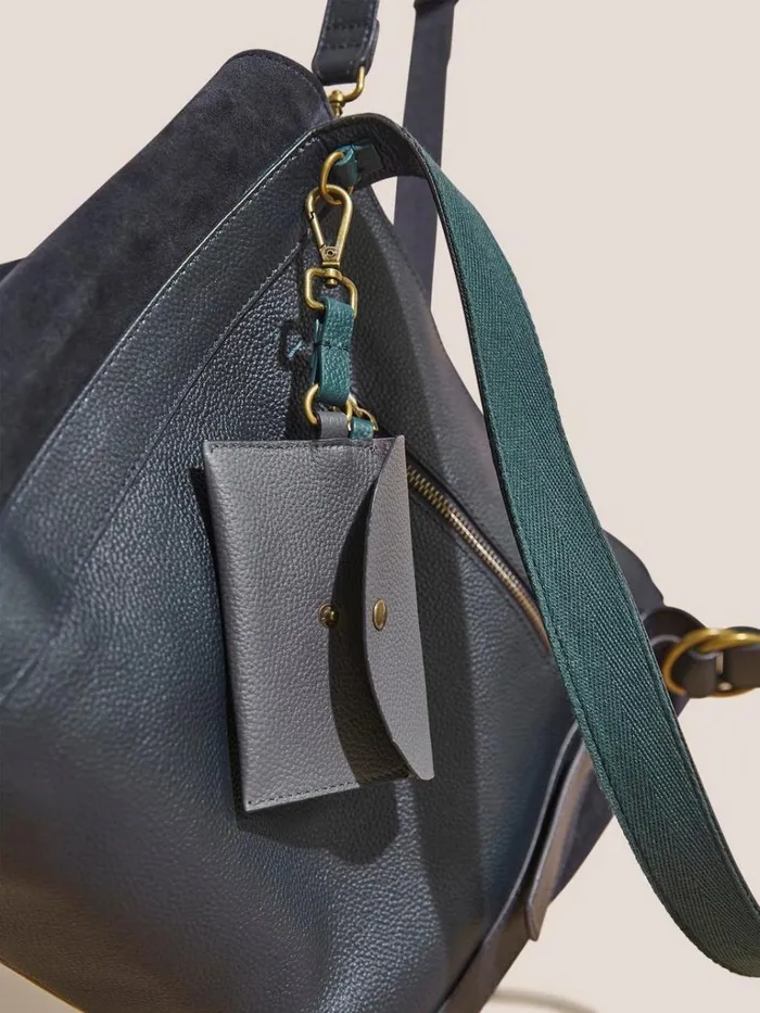 Women BAGS and PURSES White Stuff Hannah Leather Tote Bag Dark Navy