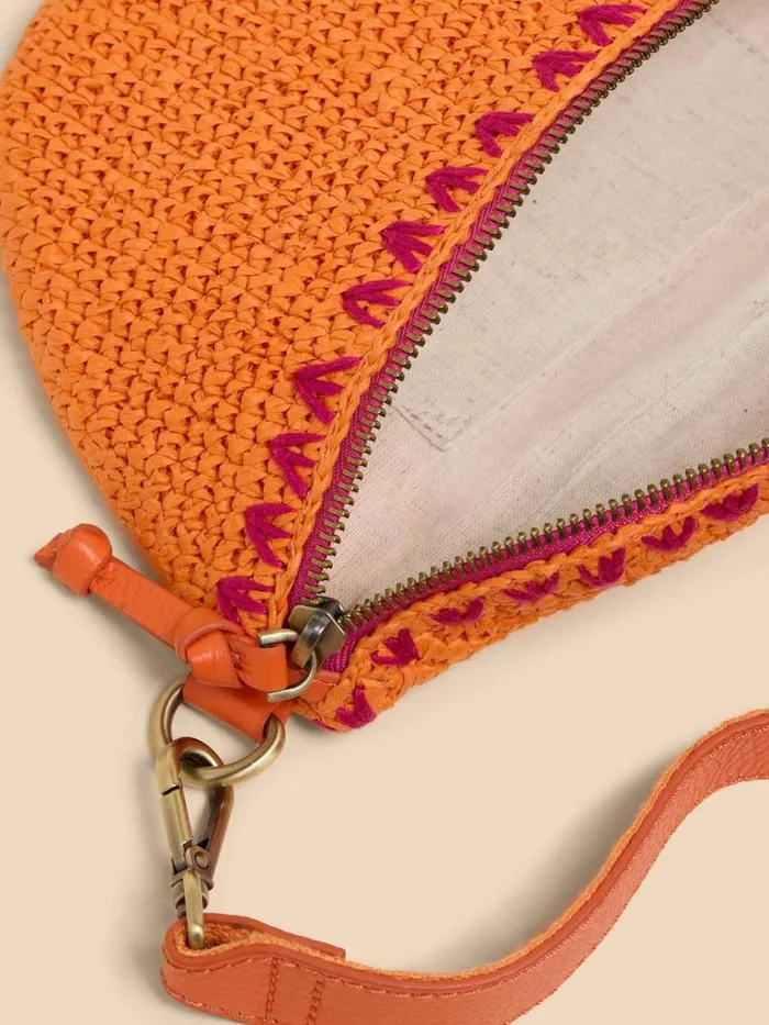 Women BAGS and PURSES White Stuff Sebby Mini Raffia Sling Bag Bright Orange Women BAGS and PURSES White Stuff Sebby Mini Raffia Sling Bag Bright Orange