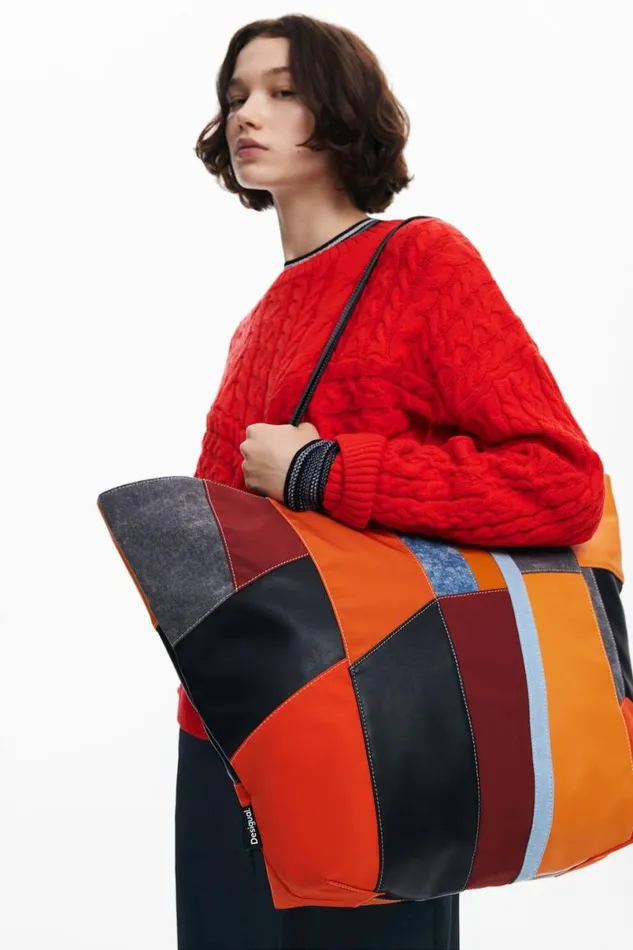 Women Bags Desigual Arty Patch Bag With Large Handles