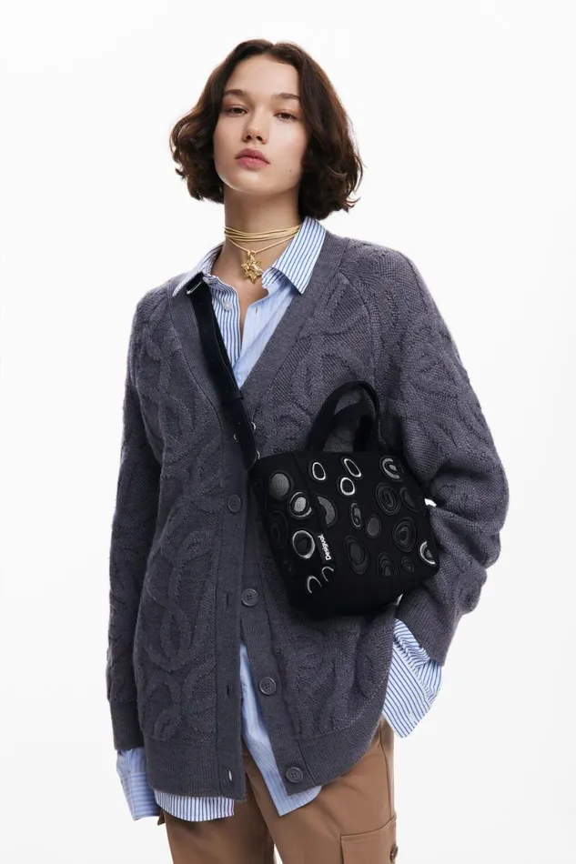 Women Bags Desigual Nylon Bag With Circles