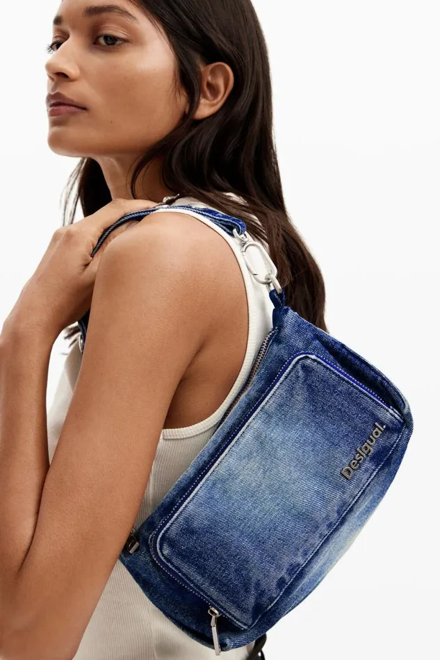 Women Bags Desigual Small Denim Crossbody Bag