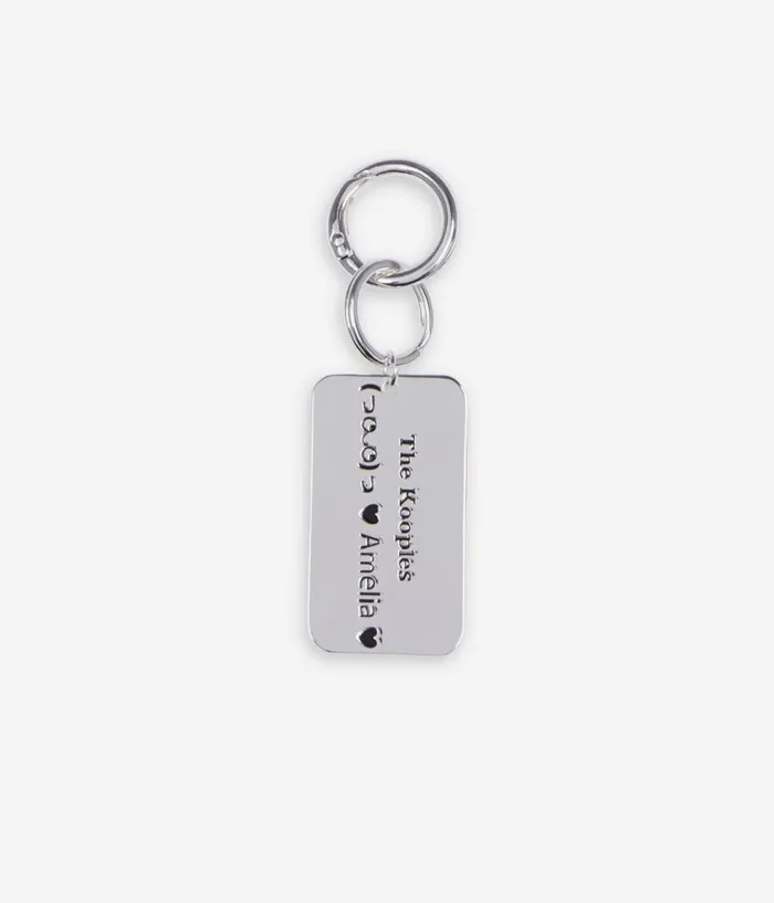 Women Bags THE KOOPLES Silver Logo Plaque Bag Charm