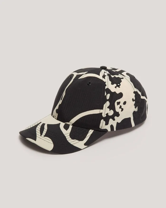 Women Baseball Cap Black Gingham YMC Headwear