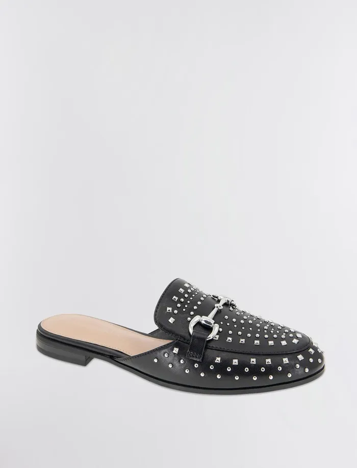 Women BCBGeneration BCBG BlackNickel Zorie Loafer Mule Blacknickel