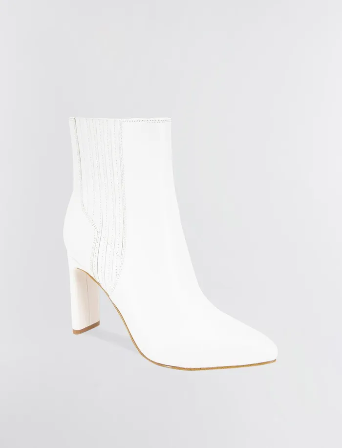 Women BCBGeneration BCBG White Kalia Bootie Cloud Dancer