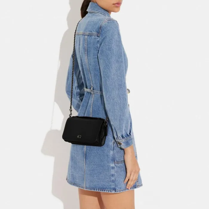Women Bea Crossbody Pewterblack Coach Crossbody Bags