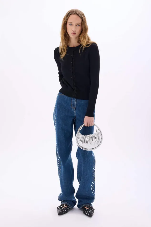Women Black Viscose Cardigan Black Black Sonia Rykiel Cardigans