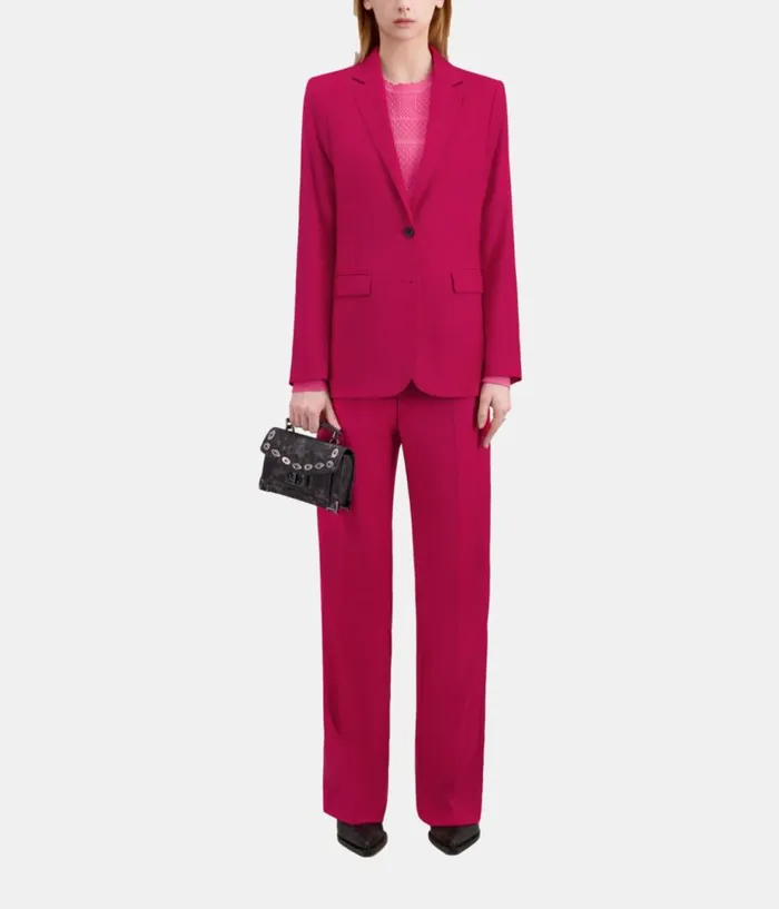 Women Blazers and Suits THE KOOPLES Red Wool Suit Jacket