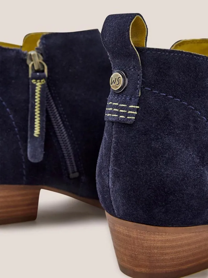 Women BOOTS White Stuff Wide Fit Suede Ankle Boot Dark Navy Women BOOTS White Stuff Wide Fit Suede Ankle Boot Dark Navy