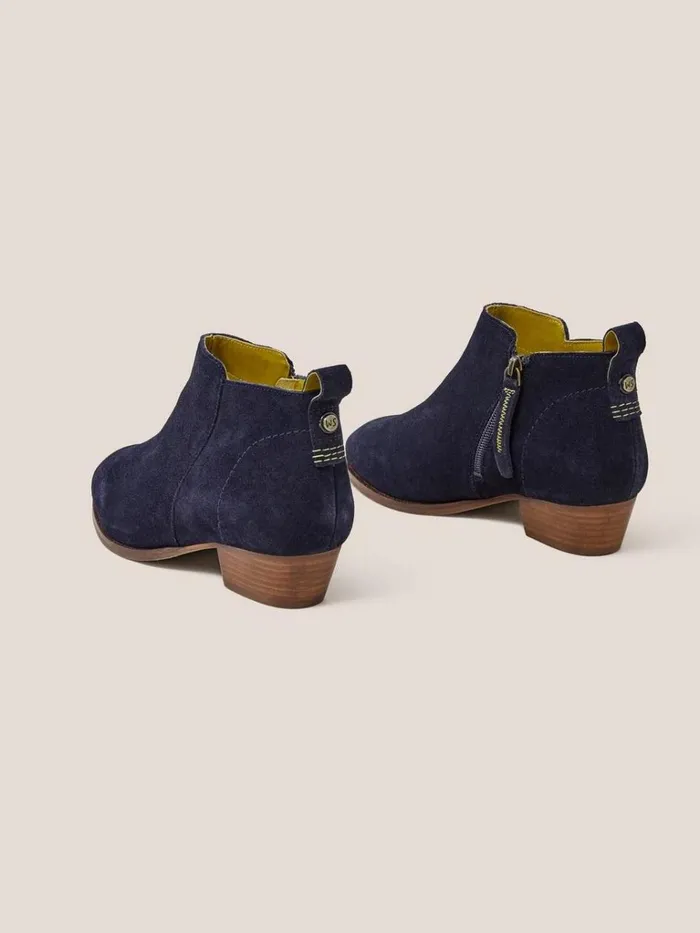 Women BOOTS White Stuff Wide Fit Suede Ankle Boot Dark Navy Women BOOTS White Stuff Wide Fit Suede Ankle Boot Dark Navy
