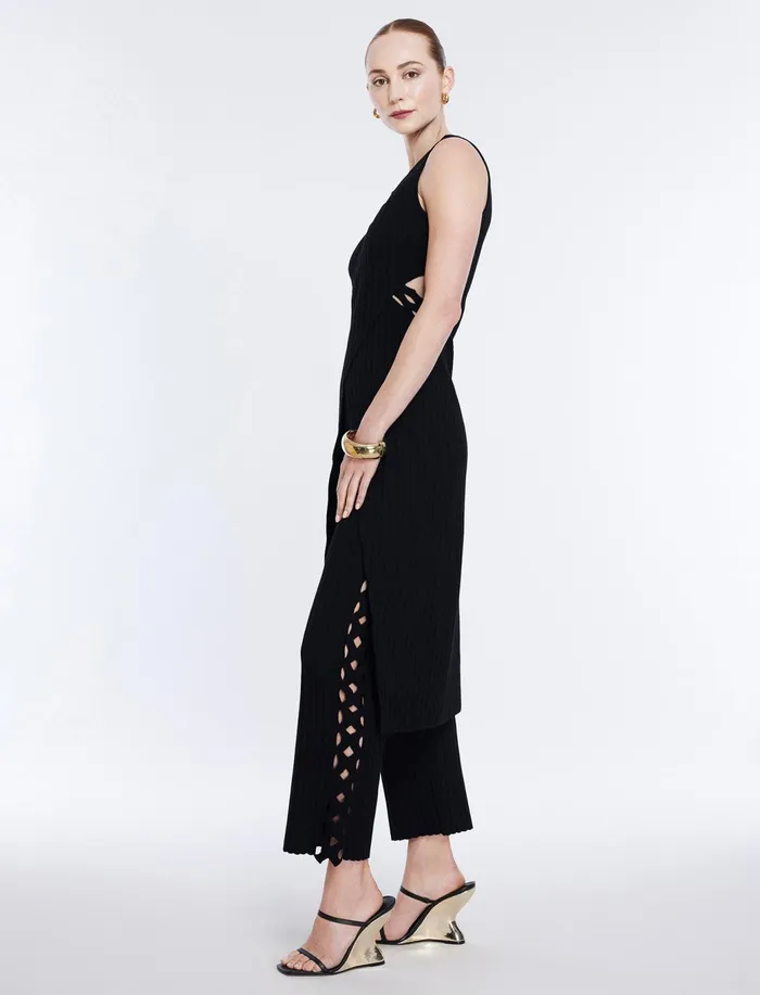 Women Bottoms BCBG Knit Cutout Pant Black