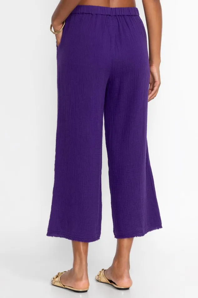 Women Bottoms Johnny Was PULL ON WIDE LEG PANT Violet Indigo Women Bottoms Johnny Was PULL ON WIDE LEG PANT Violet Indigo