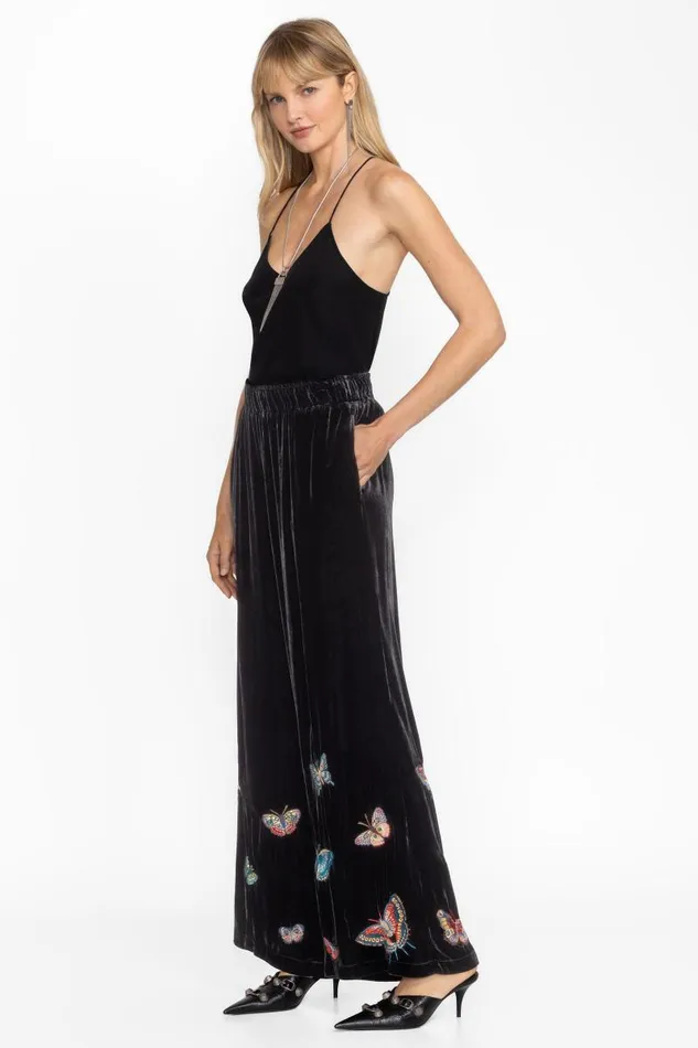Women Bottoms Johnny Was SEAMED WIDE LEG PANT Black Women Bottoms Johnny Was SEAMED WIDE LEG PANT Black