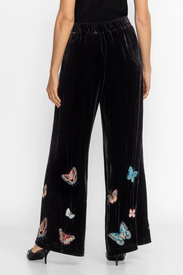 Women Bottoms Johnny Was SEAMED WIDE LEG PANT Black Women Bottoms Johnny Was SEAMED WIDE LEG PANT Black