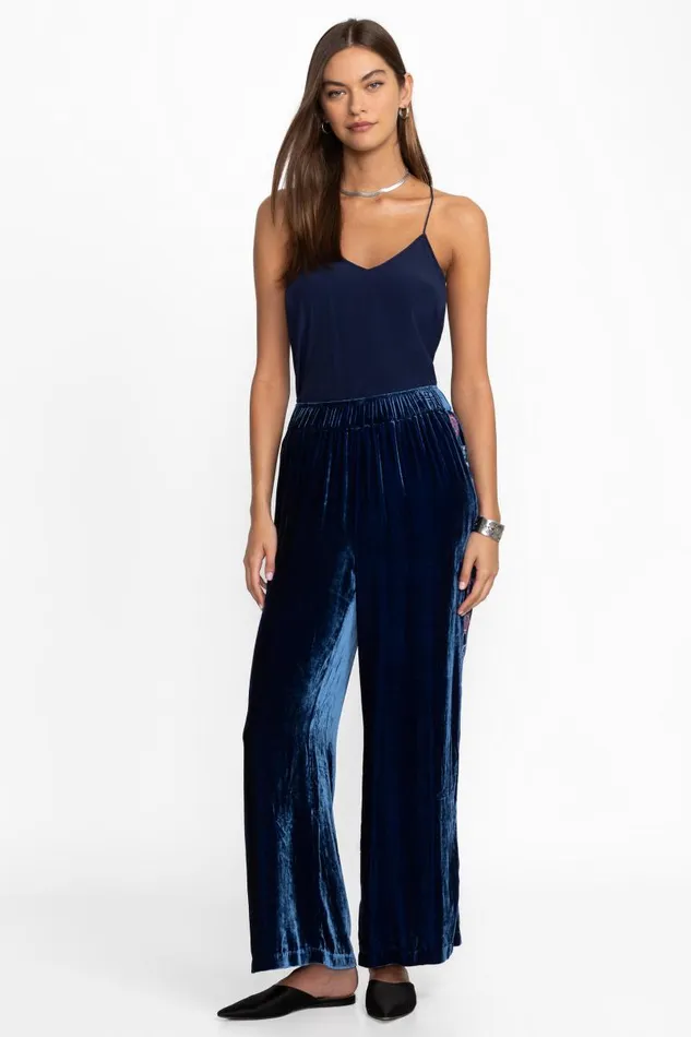 Women Bottoms Johnny Was VELVET WIDE LEG PANT Bellwether Women Bottoms Johnny Was VELVET WIDE LEG PANT Bellwether