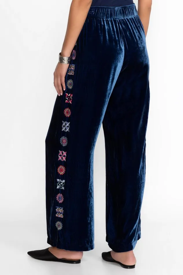 Women Bottoms Johnny Was VELVET WIDE LEG PANT Bellwether Women Bottoms Johnny Was VELVET WIDE LEG PANT Bellwether