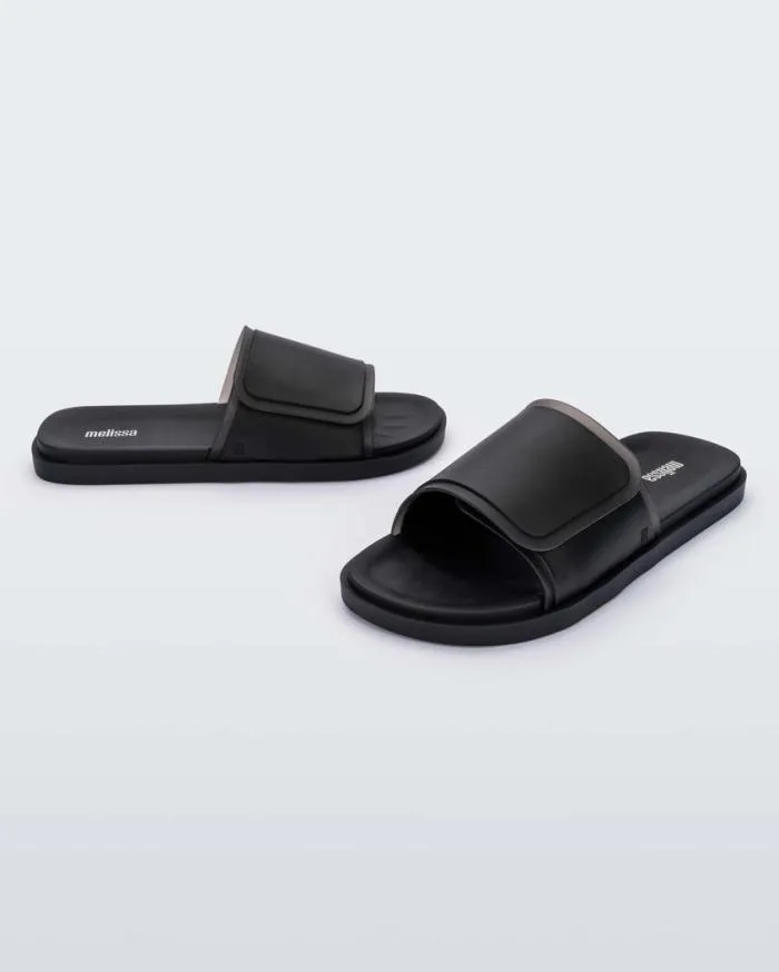 Women Brave Slide Black Melissa Slides