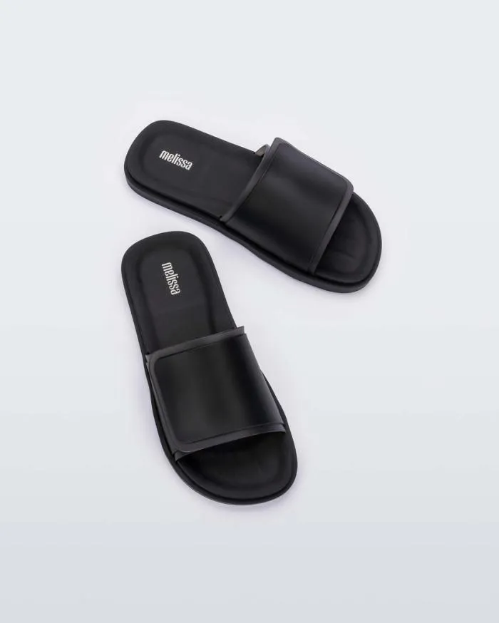 Women Brave Slide Black Melissa Slides