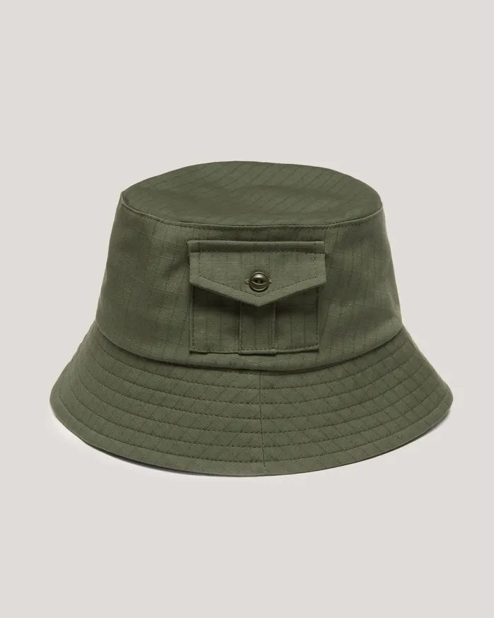 Women Bush Hat Green YMC Headwear