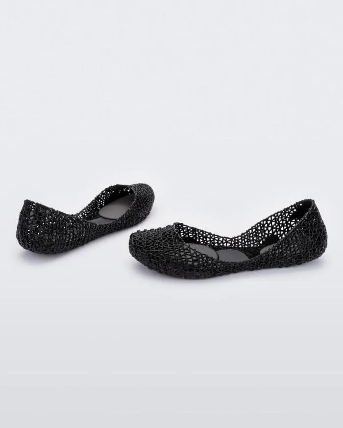Women Campana Black Melissa Flats