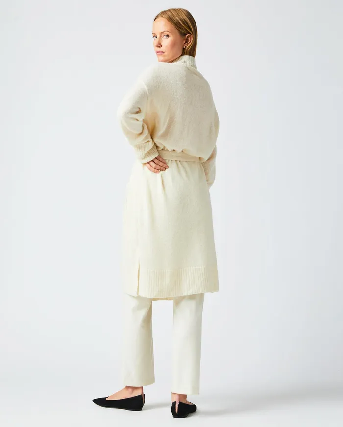 Women Cardigan Coat Ivory Billy Reid Sweaters and Knits