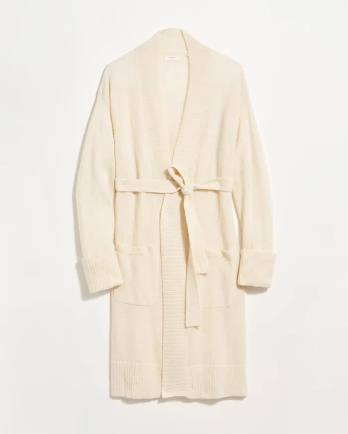 Women Cardigan Coat Ivory Billy Reid Sweaters and Knits